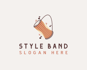 Music Drum Instrument logo design