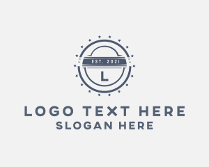 Firm - Industrial Stars Badge logo design