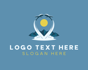 Logistics - Plane Mountain Travel logo design