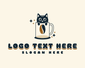 Coffee Bean - Cute Coffee Mug logo design