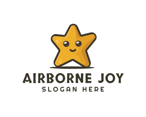 Cute Smiley Star  logo design