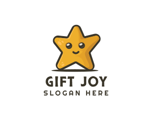 Cute Smiley Star  logo design