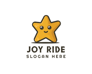 Cute Smiley Star  logo design