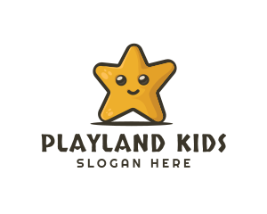 Cute Smiley Star  logo design