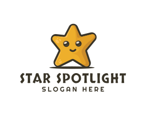 Cute Smiley Star  logo design