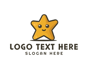 Joy - Cute Smile Star logo design