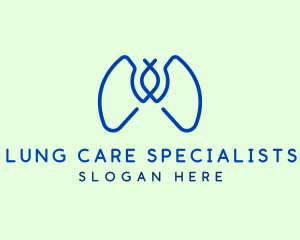 Lungs Respiratory Clinic logo design