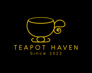 Elegant Tea Cup logo design