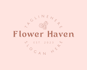 Whimsical Flower Business logo design