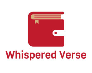 Poetry - Red Wallet Book logo design