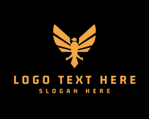 Eagle - Gold Eagle Sigil logo design