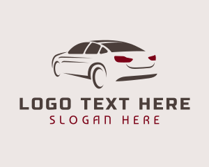 Road Trip - Racing Sedan Car logo design