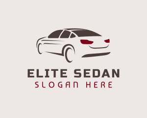 Sedan - Racing Sedan Car logo design