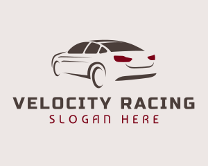 Racing Sedan Car logo design