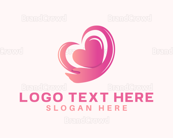 Pink Heart Arm Logo