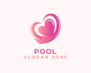 Pink Heart Arm  Logo