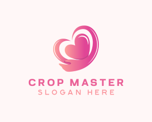 Pink Heart Arm  logo design