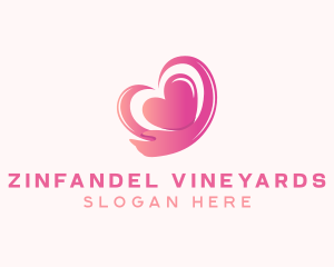 Pink Heart Arm  logo design