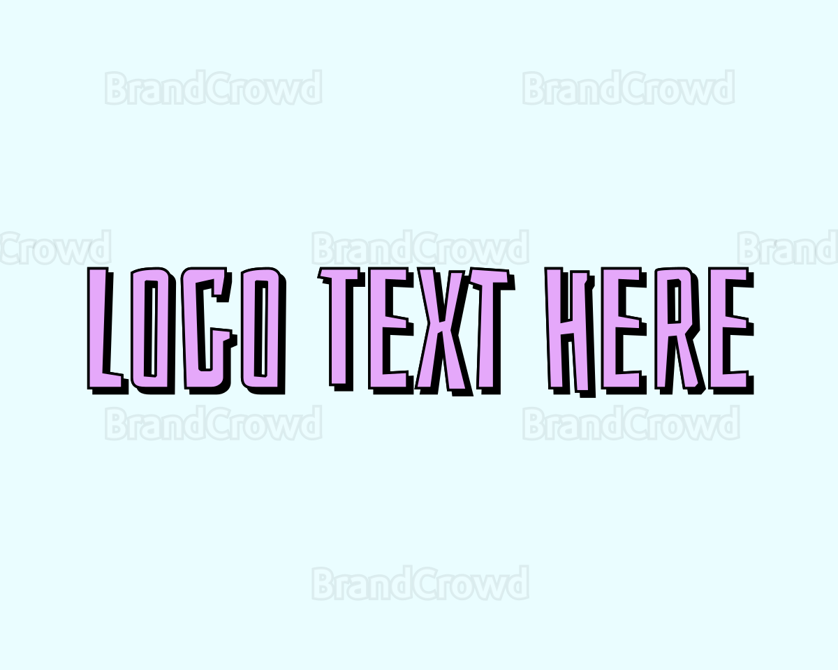 Beach Text Logo