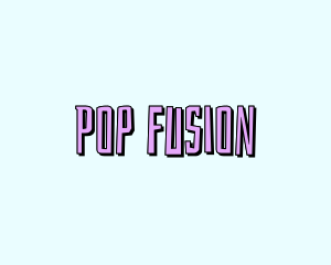 Pop - Beach Cartoon Wordmark logo design