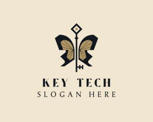 Realty Key Wings logo design