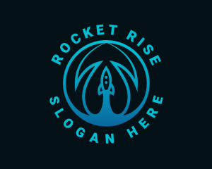 Rocket Launch Circle logo design