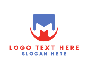 Trucking - Abstract Letter M logo design