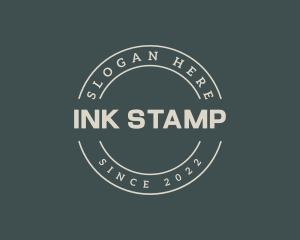 Retro Clothing Stamp logo design