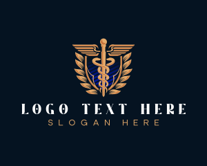 Telemedicine - Pharmacy Medical Caduceus logo design