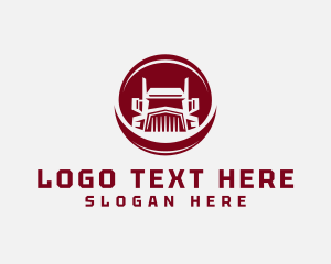 Military Truck - Cargo Trucking Delivery Mover logo design