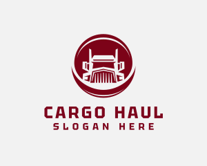 Cargo Trucking Delivery Mover logo design