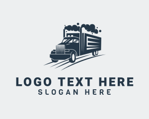 Transport - Freight Truck Vehicle logo design