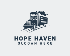 Movers - Freight Truck Vehicle logo design