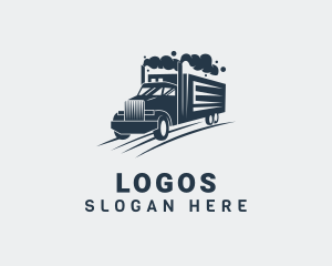 Movers - Freight Truck Vehicle logo design
