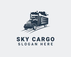 Freight Truck Vehicle logo design