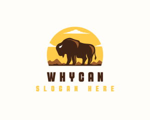 Mountain - Bison Outdoor Mountain logo design