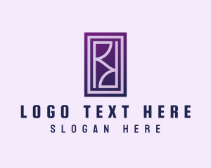 Frame - Modern Elegant Letter R logo design