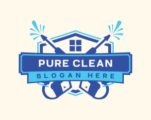 Cleaning Pressure Wash logo design