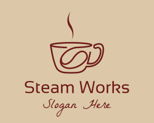 Steamy Bean Cup  logo design