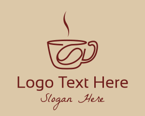 Teacup - Steamy Bean Cup logo design