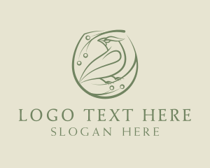 Ngo - Green Lark Bird logo design