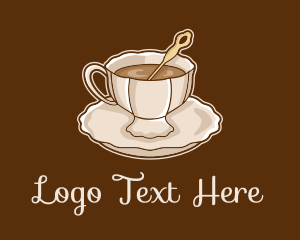 Teahouse - Elegant Coffee Cup logo design