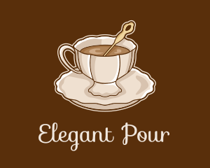 Elegant Coffee Cup logo design