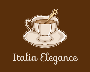 Elegant Coffee Cup logo design