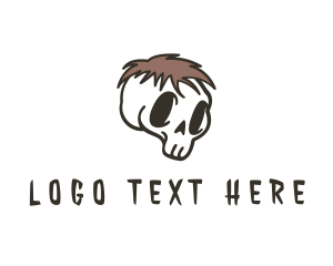 Skate - Skull Head Apparel logo design