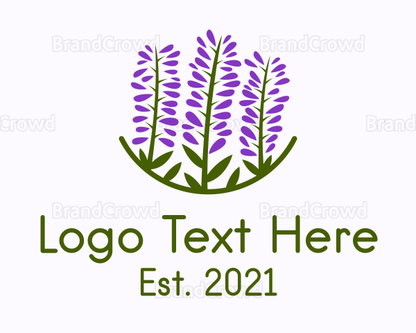 Lavender Flower Garden Logo