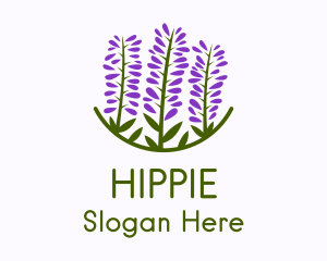 Lavender Flower Garden Logo