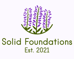 Scented Oil - Lavender Flower Garden logo design