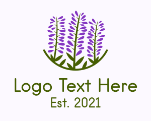 Calm - Lavender Flower Garden logo design