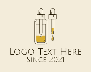 Bottle - Natural Oil Drop logo design